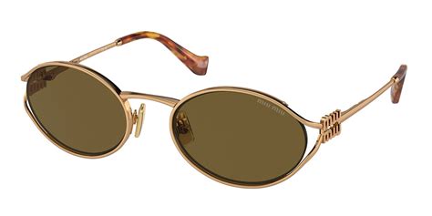 miu miu mu52ys zvf1v1|Miu Miu MU52YS ZVF1V1 Sunglasses in Rose Gold.